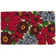 Entryways Forget-Me-Nots Non- Slip Coconut Fiber Doormat 17 X 28 X .5