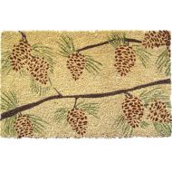 Entryways Pine Cones, Coir with PVC Backing Doormat 17 X 28 X .5