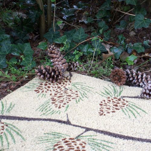  Entryways Pine Cones, Coir with PVC Backing Doormat 17 X 28 X .5