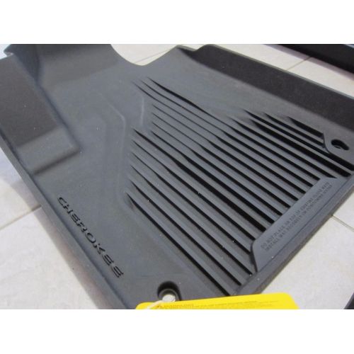  Envelope Mopar Jeep Cherokee All Weather Black Slush Mats and Cargo Tray OEM