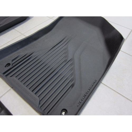  Envelope Mopar Jeep Cherokee All Weather Black Slush Mats and Cargo Tray OEM