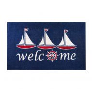 Envelor Home and Garden Handwoven, Nautical Coastal Extra Thick Doormat, Coir Outdoor Rugs Outdoor Doormat, Welcome Mat Entryway Door Mat For Patio, Coir Doormat (30 x 48, Nautical