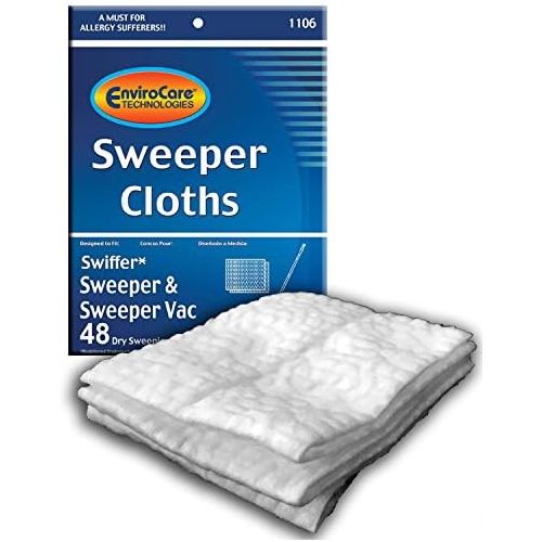  [아마존베스트]EnviroCare Sweeper Cloth Replacements Designed to fit Swiffer Sweepers and Sweeper Vacs (48 Pack)