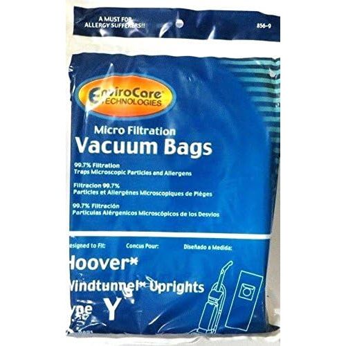  EnviroCare Replacement Micro Filtration Vacuum Cleaner Dust Bags Designed to Fit Hoover Windtunnel Upright Type Y 9 pack and 2 Belts