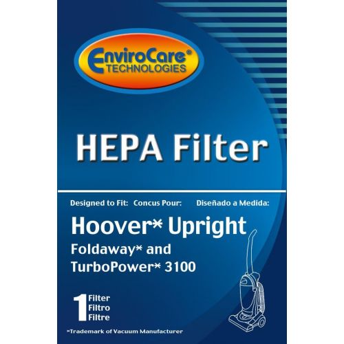  EnviroCare Replacement HEPA Vacuum Cleaner Filter Designed to fit Hoover Foldaway and Turbopower Uprights