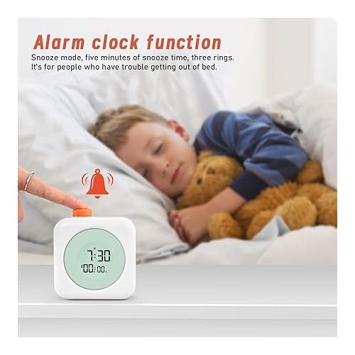  EooCoo Digital Visual Timer, 60-Minute Countdown Timer for Kids and Adults, Time Management Tool, Timer Clock Alarm 3 in 1, for Home Kitchen Office, Back to School Supplies