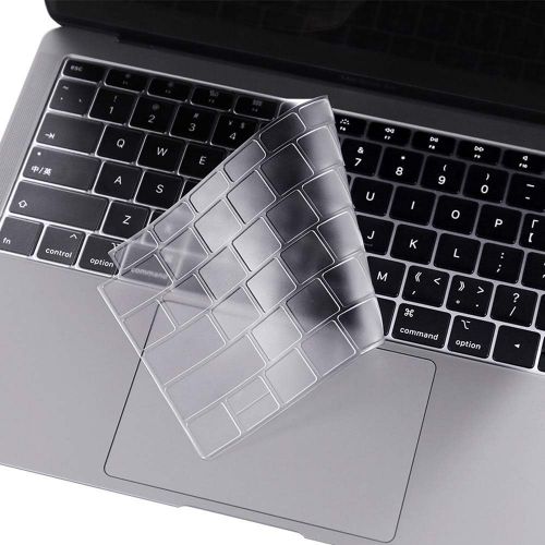  [아마존베스트]EooCoo M1 A2337 A2179 A1932 MacBook Air 13 Inch Case Keyboard Skin Cover Screen Protector for 2020 2019 2018 Release MacBook with Retina Display Touch ID MA20F - Crystal Clear