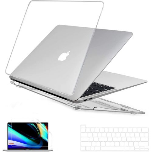 [아마존베스트]EooCoo 2019 Release New 16 Inch MacBook Pro A2141 Hard Case Pack with Plastic Hard Shell, Keyboard Cover & Screen Protector - Crystal Clear