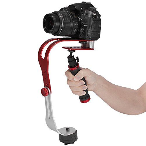  eoocvt Pro Handheld Steadycam Video Stabilizer Handle Grip Steady Support for Canon Nikon Sony Camera Cam Camcorder DV DSLR - Rubber Handle