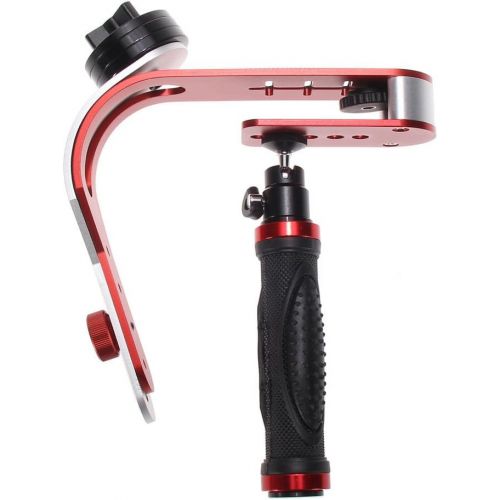  eoocvt Pro Handheld Steadycam Video Stabilizer Handle Grip Steady Support for Canon Nikon Sony Camera Cam Camcorder DV DSLR - Rubber Handle