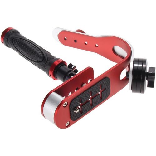  eoocvt Pro Handheld Steadycam Video Stabilizer Handle Grip Steady Support for Canon Nikon Sony Camera Cam Camcorder DV DSLR - Rubber Handle