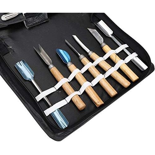  eoocvt Culinary Carving Tool Set Fruit Vegetable Food Garnishing Cutting Slicing Peeling Culinary Garnish Tools Kit (46 pcs)