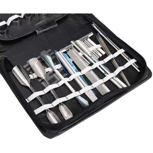  eoocvt Culinary Carving Tool Set Fruit Vegetable Food Garnishing Cutting Slicing Peeling Culinary Garnish Tools Kit (46 pcs)