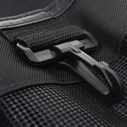  eoocvt Waterproof 600D Oxford Tool Belt Waists Utility Pockets Apron with Adjustable Waist Strap - Black