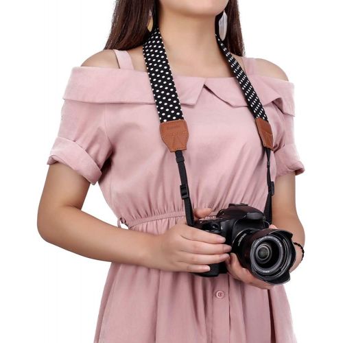  Camera Strap Eorefo Women Camera Neck Strap Shoulder Belt Strap for DSLR Camera.