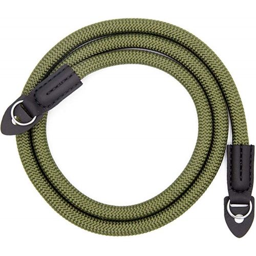  Eorefo Camera Strap Vintage 100cm Nylon Climbing Rope Camera Neck Shoulder Strap for Micro Single and DSLR Camera.(Army Green)