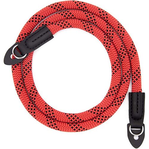  Eorefo Camera Strap Vintage 100cm Nylon Climbing Rope Camera Neck Shoulder Strap for Micro Single and DSLR Camera.(Red/Black)