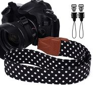 Eorefo Camera Strap Women Camera Neck Strap Shoulder Belt Strap for Compact Digital Camera, Mirrorless Camera, Small DSLR Camera, Instant Camera.(Black)