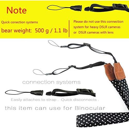  [아마존베스트]Eorefo Camera Strap Vintage Universal Shoulder Neck Belt Strap for All DSLR Camera Nikon Canon Sony Olympus Samsung Pentax Fujifilm,Black.