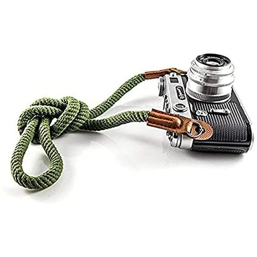  Eorefo Camera Strap Vintage 100cm Camera Rope Strap Neck Shoulder Belt Strap for Mirrorless and Dslr Camera.(Army Green)