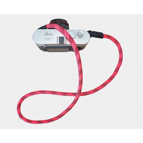  Eorefo Camera Strap Vintage 100cm Nylon Climbing Rope Camera Neck Shoulder Strap for Micro Single and DSLR Camera (Pink)