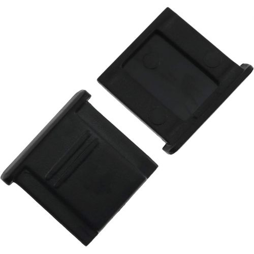  E-outstanding Hot Shoe Cover 2PCS Black Universal Camera Hot Shoe Cap Protector BS-1