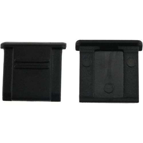  E-outstanding Hot Shoe Cover 2PCS Black Universal Camera Hot Shoe Cap Protector BS-1