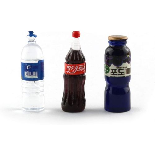  E-outstanding Miniature Beverage Bottle 12PCS Mini Bottles of Drink Fruit Wine for Dollhouse Decoration