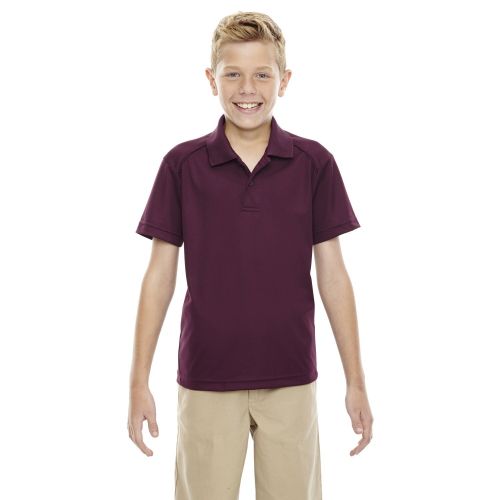  Eperformance Boys Shield Snag Protection Short-Sleeve Burgundy 060 Polo