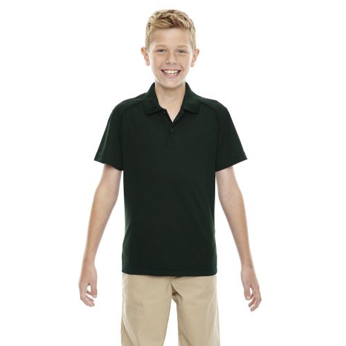  Eperformance Boys Shield Snag Protection Forest Green 630 Short-Sleeve Polo