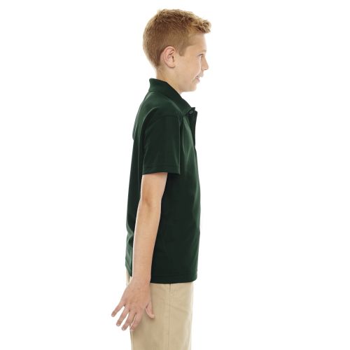 Eperformance Boys Shield Snag Protection Forest Green 630 Short-Sleeve Polo