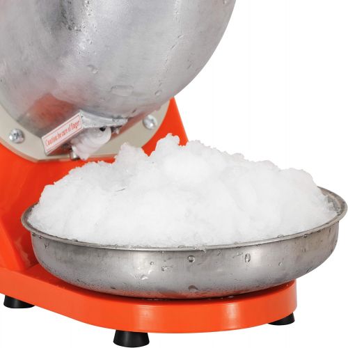  Epetlover 300W Electric Ice Shaver and Snow Cone Maker Ice Shaved Machine Ice Crusher 143 lbs (Orange)