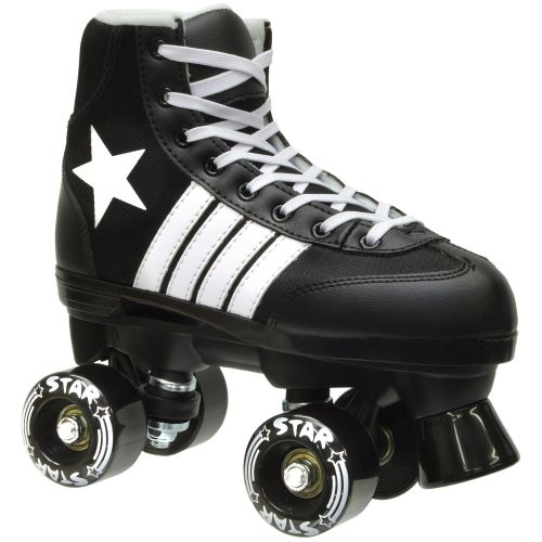  Epic Black Star Quad Indoor  Outdoor Roller Skates by Epic Skates