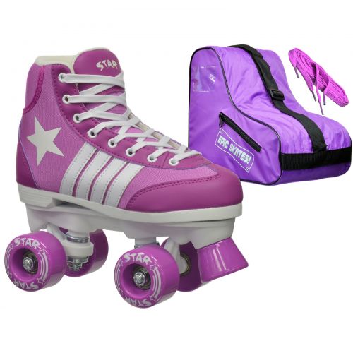  Epic Star Pegasus Purple High-Top Quad Roller Skates Package by Epic Skates