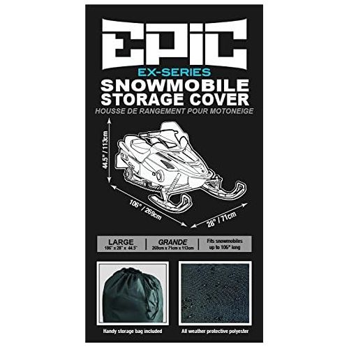  [아마존베스트]Epic EP-7706 EX-Series Weather and UV-Resistant Snowmobile Storage Cover