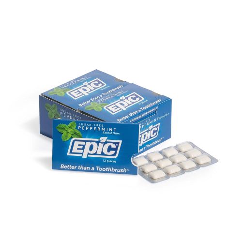  Epic 100% Xylitol-Sweetened Chewing Gum (Fresh Fruit, 1000-Count Bulk Bag)