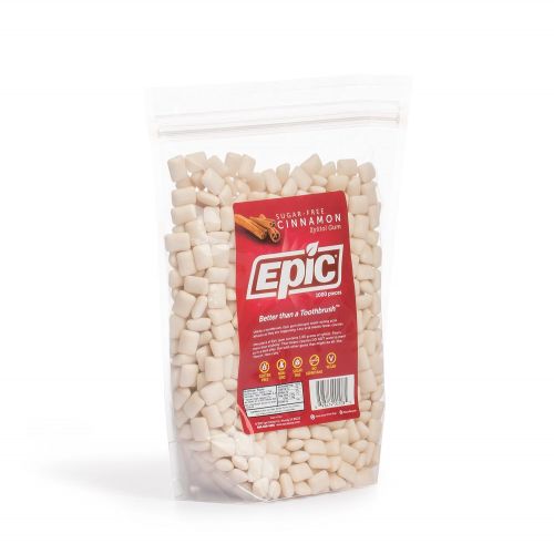  Epic Dental 100% Xylitol Sweetened Gum (Cinnamon, 1000-Count Bulk Bag)