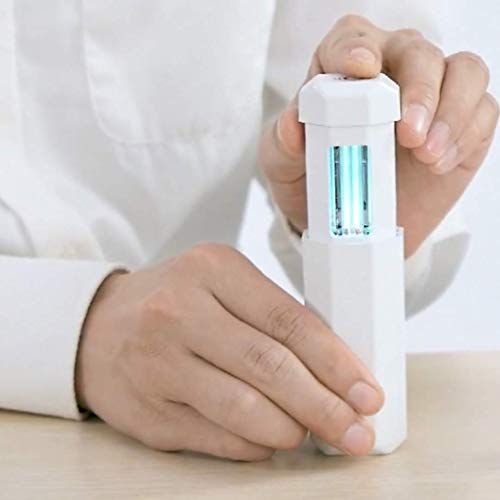  Anlye UV Light Sanitizer Wand Portable UVC Light Disinfection Lamp USB Rechargeable Retractable UV Wand Sanitizer for Home Office Travel Car