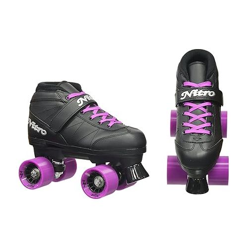  Epic Skates Super Nitro Purple Quad Speed Skates