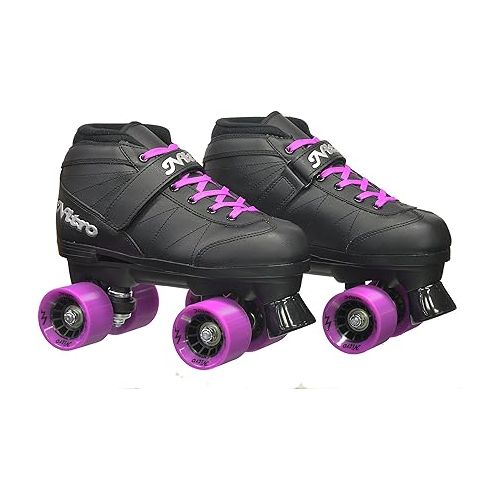  Epic Skates Super Nitro Purple Quad Speed Skates