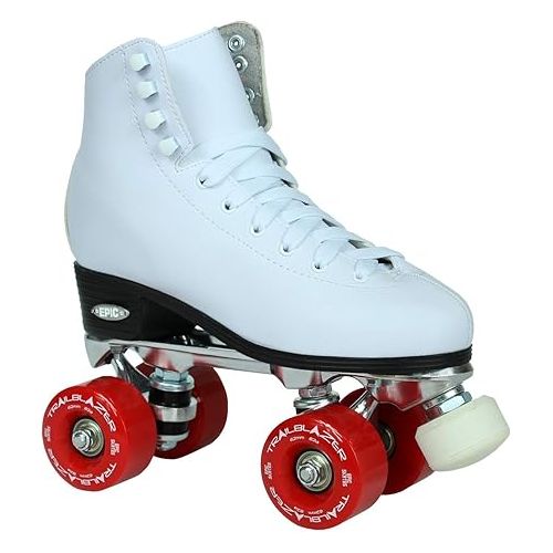  Epic Skates Classic White with Red Wheels Roller Skates