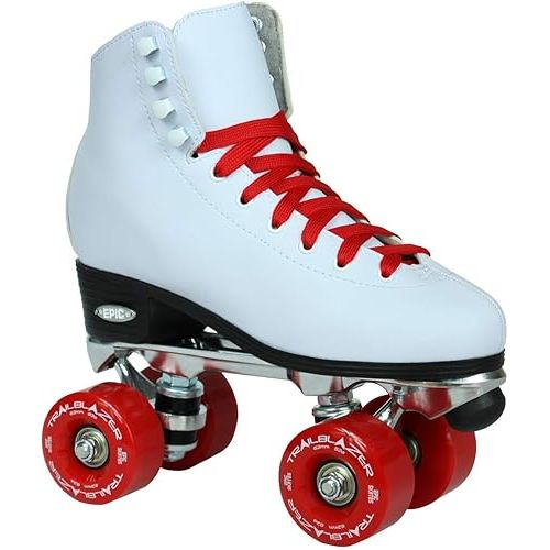  Epic Skates Classic White with Red Wheels Roller Skates