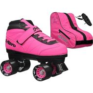 New! Epic Nitro Turbo Pink Indoor/Outdoor Quad Roller Speed Skates Bundle (Mens 9)