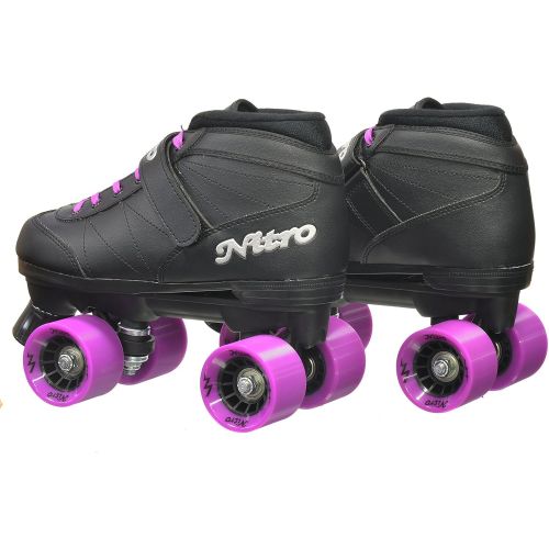  Epic Skates Super Nitro Purple Quad Speed Skates