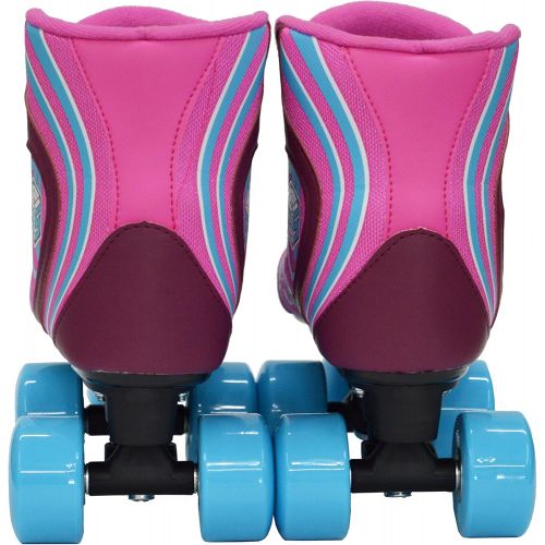  Epic Skates New! Epic Cotton Candy Quad Roller Skates w/2 Pr. Laces (Pink & Blue)