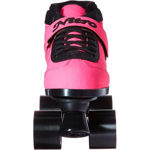  Epic Skates 2016 Epic Nitro Turbo 1 Indoor/Outdoor Quad Speed Roller Skates, Pink