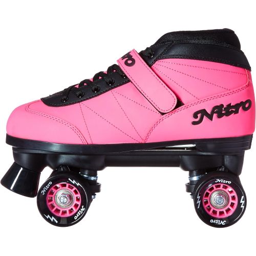  Epic Skates 2016 Epic Nitro Turbo 1 Indoor/Outdoor Quad Speed Roller Skates, Pink