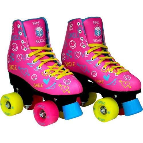  Epic Skates Womens Blush Quad Roller Skates , Pink, 9