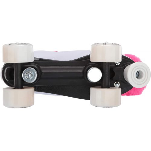  Epic Skates PncsTwlJ11 Epic Princess Twilight Indoor/Outdoor Quad Roller Skates, White/Pink, Juvenile 11