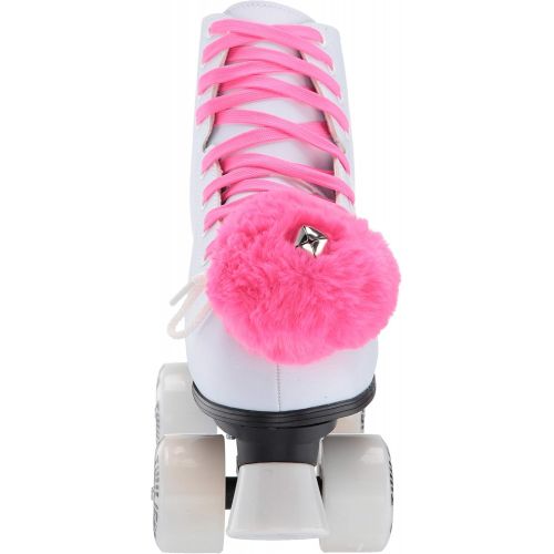  Epic Skates PncsTwlJ11 Epic Princess Twilight Indoor/Outdoor Quad Roller Skates, White/Pink, Juvenile 11